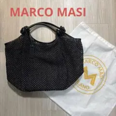 MARCO MASI マルコマージ　カゴバッグ トートバッグ　黒　ビアズリーのサムネイル