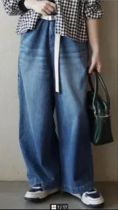 週末価格【新品】journal standard luxe HARIワイドデニム JOURNAL STANDARD LUXE（ジャーナルスタンダード ラックス）の「12.5OZ