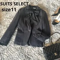 【美品】SUIT SELECT美ラインテーラードジャケットL オフィス　秋冬