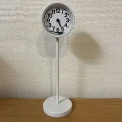 ジャンク品　無印良品　公園の時計　ホワイト