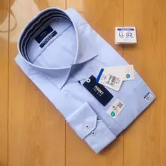 PERSON'S FOR MEN 長袖ドレスシャツ ブルーカラー 【LL】のサムネイル
