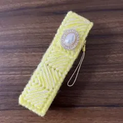 リップケース/ハンドメイド/黄色/イエロー