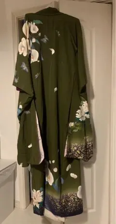 【お値下け中】振袖 成人式 帯 帯締めセット 緑 シンプル kimono