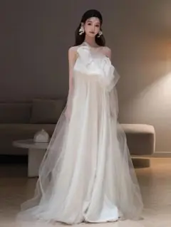 オフショルダーウェディングドレス