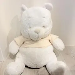 ディズニー　100周年　プーさん　ホワイト　ぬいぐるみ　BIG