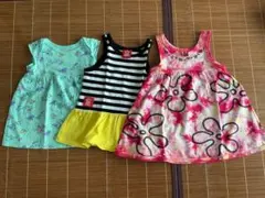 80サイズ　ワンピース 3点セットのサムネイル