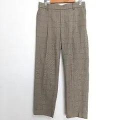 【カジュアルパンツ】スラックス(Ｌ)千鳥格子 チェック レディース