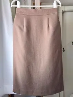 【 NBB ナチュラルビューティー 】 スカート Ｉライン モカブラウン ウール