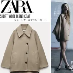 ZARA MANTECO オーバーサイズウールコート23AWブラックXXS