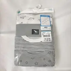 ベビー肌着 ノースリーブロンパース 95センチ　さわやか素材　4枚セット 恐竜