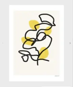 Lisa Wirenfelt Lemons アートポスター 額装 北欧アート