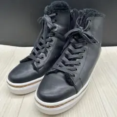 【美品】 LANVIN ランバン スニーカー ハイカット レザー サイドジップ