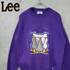 90s USA製 リー LEE ワシントン大学 スウェット パープル L 古着
