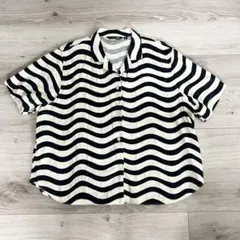 marimekko 波模様 半袖シャツ 3XLのサムネイル