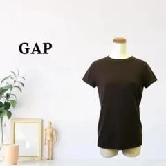 zk75【M】GAP ポケット付き クルーネック 丸首 無地 半袖 ベーシックのサムネイル