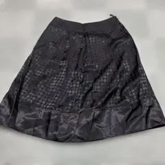 INED 黒スカート ひざ丈　サイズ9 Mサイズ