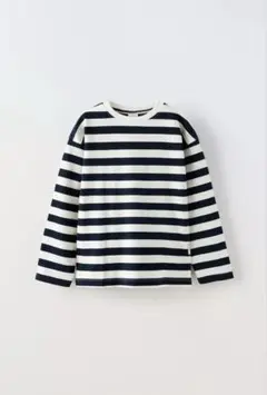 ZARA ストライプヘビーウェイトTシャツ