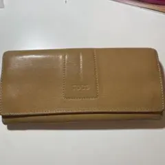 TOD'S トッズ レザー 長財布 ベージュのサムネイル
