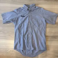 RED KAP ワークシャツ 半袖 グレー Lサイズ