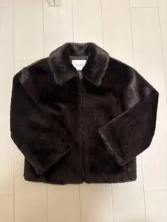 SLOBE IENAダークブラウン フェイクファー ジャケットのサムネイル