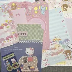 サンリオ レターセット レトロ マイメロ ハローキテイ シュガーバニーズ