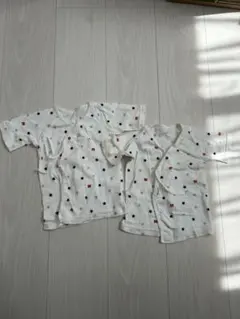 ミキハウスベビー肌着 2枚セット50、60