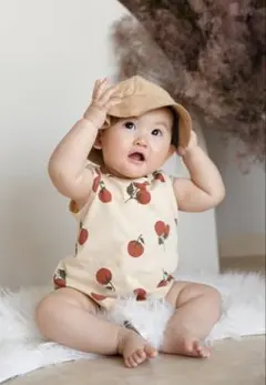 【Organic Zoo】 Tomato Sleeveless Bodysuit