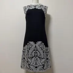 TADASHI SHOJI 刺繍ワンピース ホワイトブラック - メルカリ