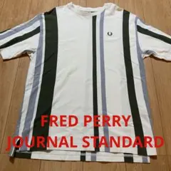 FRED PERRY forJOURNALSTANDARDストライプピケTシャツ
