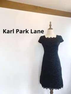 【極美品】Karl Park Lane ブラックツイードワンピース813
