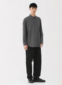 ウール混レギュラーカラーシャツ