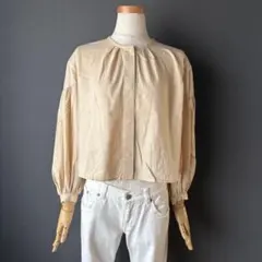 新品タグ付き♡ Ballsey パフスリープ半袖 シャーリング Мサイズ 36 