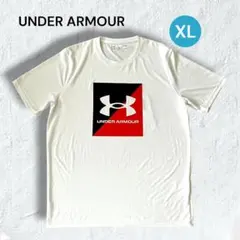 アンダーアーマー HeatGear ロゴT 白 XL 半袖 速乾 ゆるだぼ 人気