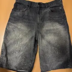 リメイク品　GUブラックショートパンツ　Xl