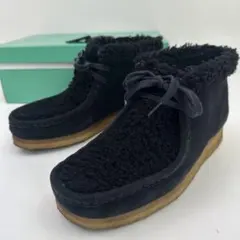 Clarks originals ワラビーブーツ スエード ボア 23.5㎝