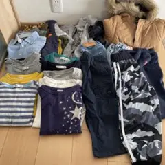 子供服 まとめ売り 男の子 130センチ　アウター　ボトムス7点　トップス14点