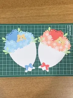 メッセージカード　バースデーカード　花束　くま　アルバム　色紙　花　寄せ書き