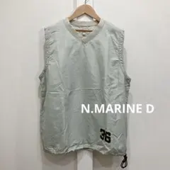 45rpm N.MARINE D ナイロン Vネック ベスト テック系