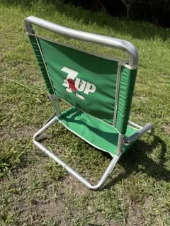 7UP アウトドアチェア グリーン ヴィンテージチェア ローチェア - メルカリ