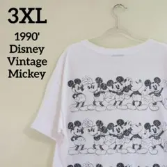 1990's DisneyVintage Mickeyホワイトビッグサイズ3XLのサムネイル