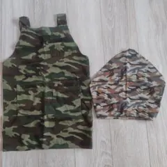 迷彩エプロン・三角巾セット　130cm