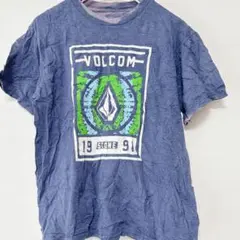 VOLCOM ボルコム 1991年製 グラフィックTシャツ ネイビー 【S】