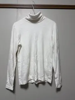 UNIQLO 히트텍 터틀넥 긴팔 컷소우 화이트 S