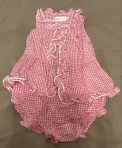 Ralph Lauren ベビー ワンピース 70cm ピンク チェックのサムネイル