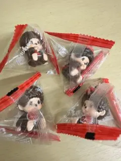 匿名発送　キャンドゥ　モンチッチ　インテリア　ミニフィギュア　置物　4点