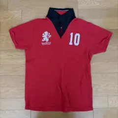 UMBRO ポロシャツ レッド 10番のサムネイル