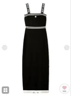 LILY BROWN×MARY QUANTロゴジャガードニットキャミワンピース