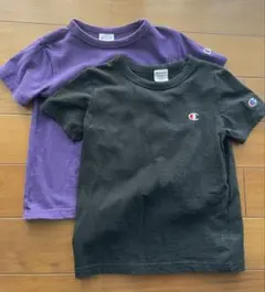 Champion Tシャツ 2枚セット 黒 紫