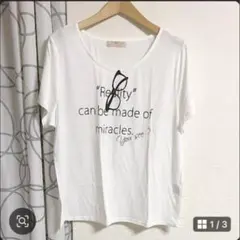 【新品】OLIVE girl ロゴプリントTシャツ ホワイト　4L❣️のサムネイル