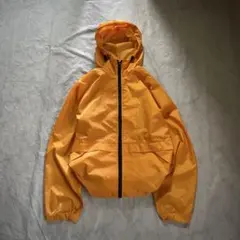 90s old uniqlo nylon shell jacket orange